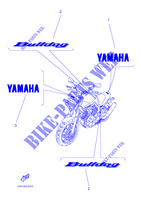 STICKER / LABEL для Yamaha BULLDOG 2004