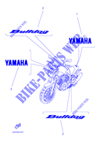STICKER для Yamaha BULLDOG 2002