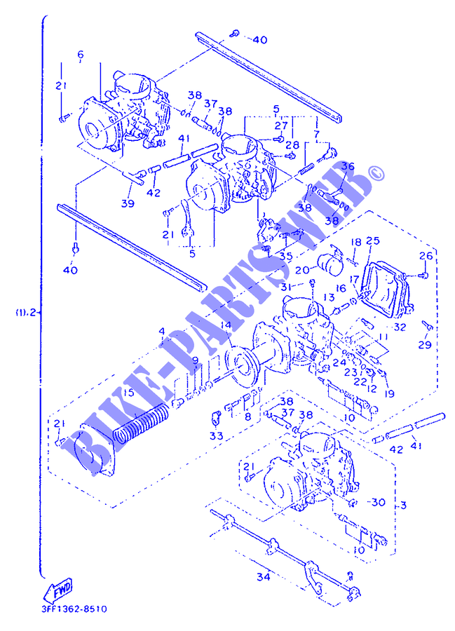 OPTIONAL PARTS   CARBURETOR для Yamaha FZ 1991