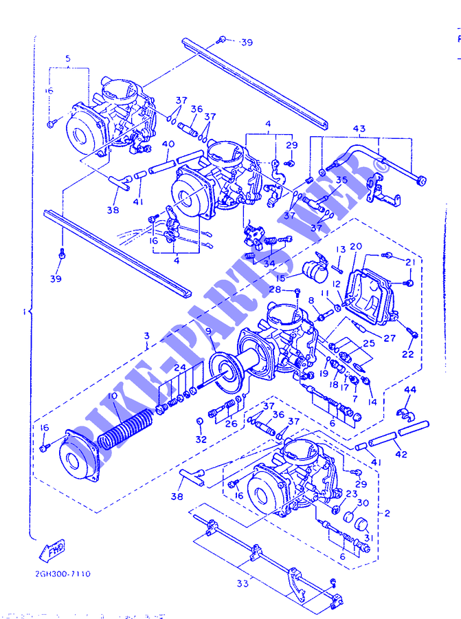 CARBURETOR для Yamaha FZR 1987