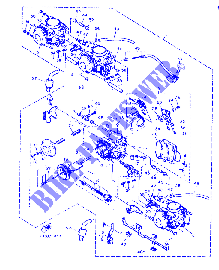 OPTIONAL PARTS   CARBURETOR для Yamaha FZR 1991