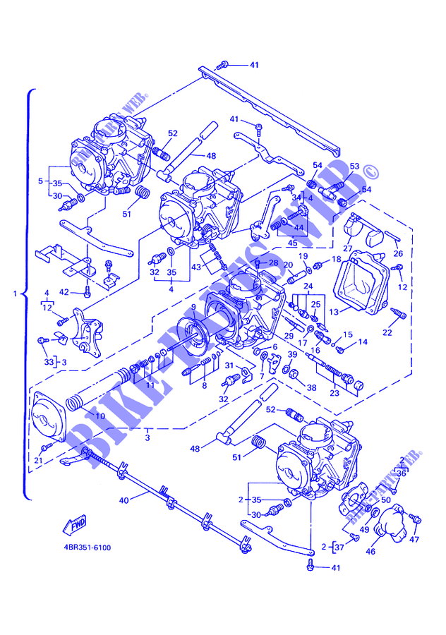 CARBURETOR для Yamaha XJS DIVERSION 1997