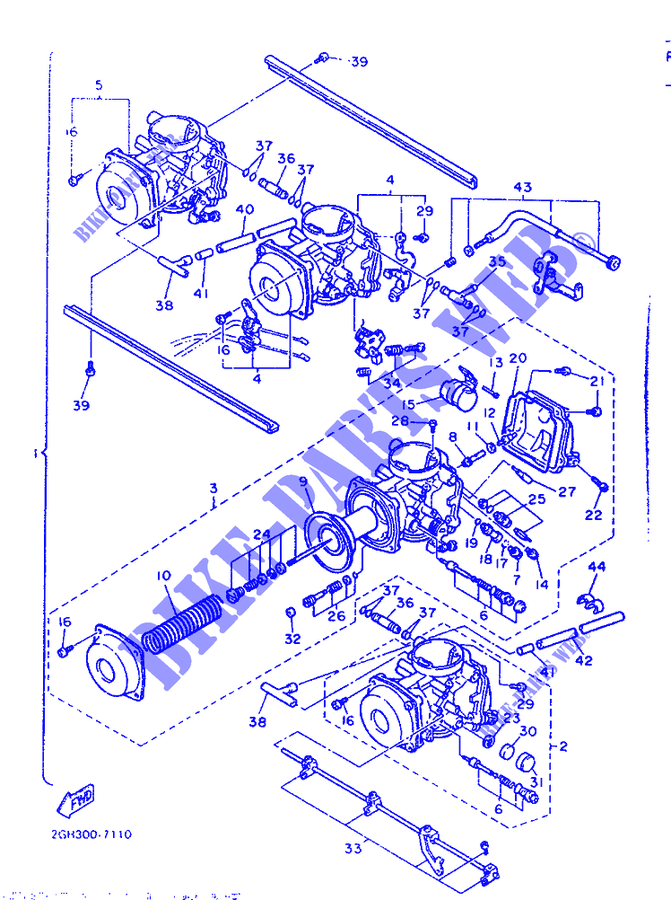 CARBURETOR для Yamaha FZR 1987
