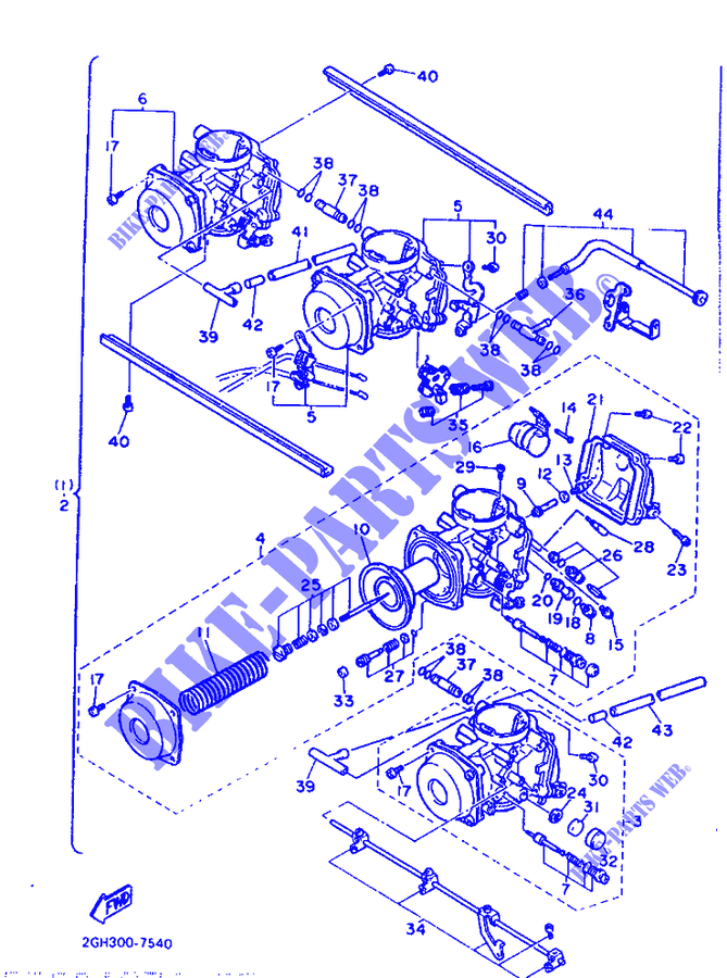 OPTIONAL PARTS   CARBURETOR для Yamaha FZR 1987
