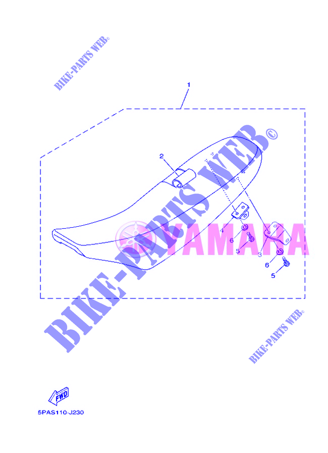 SEAT для Yamaha YZ BIG WHEELS 2012