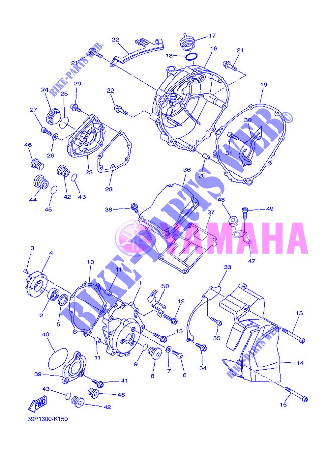 COVER   ENGINE 1 для Yamaha FZ8 2013