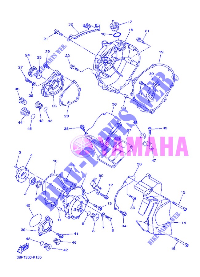COVER   ENGINE 1 для Yamaha FZ8 ABS 2013