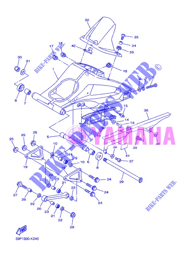 SWINGARM для Yamaha FAZER 2013