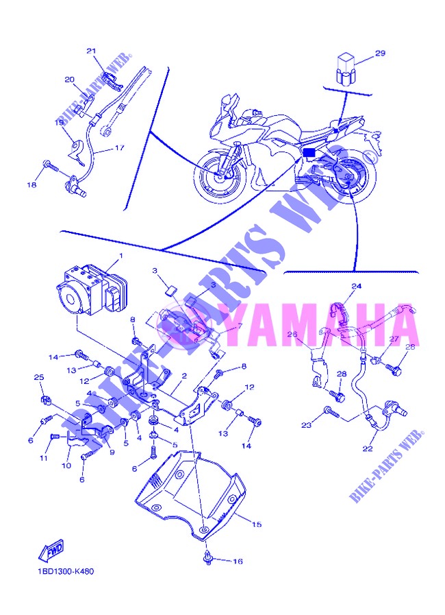 ELECTRICAL 3 для Yamaha FAZER ABS 2013