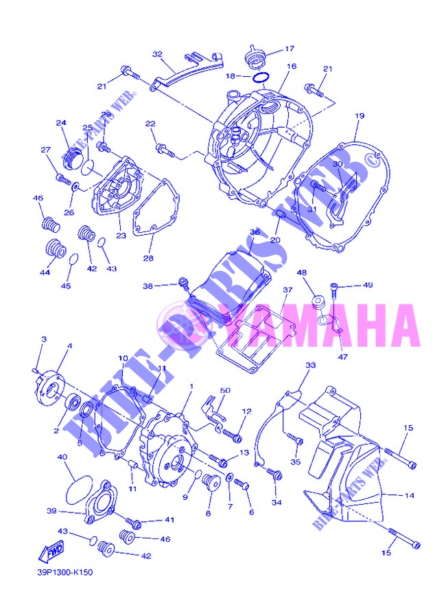 COVER   ENGINE 1 для Yamaha FAZER ABS 2013