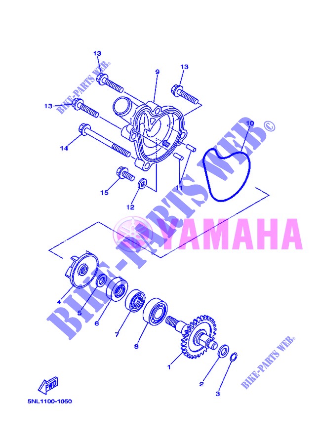 WATERPUMP / HOSES для Yamaha WRF 2013