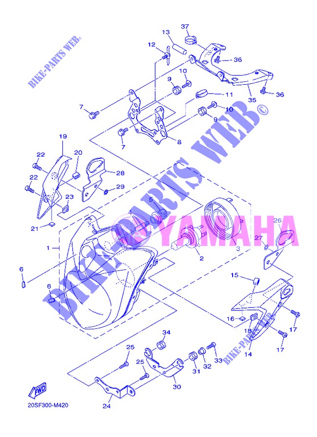 HEADLIGHT для Yamaha XJ6 2013
