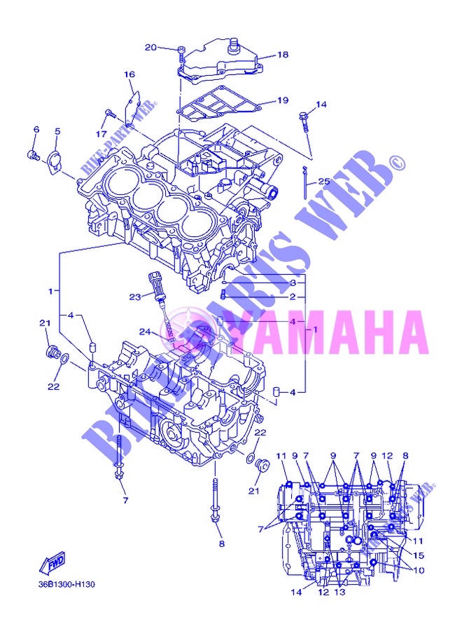 CRANKCASE для Yamaha XJ6 ABS 2013