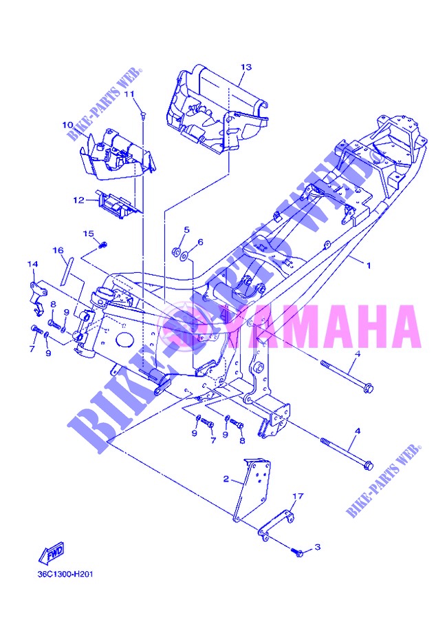FRAME для Yamaha XJ6 2013