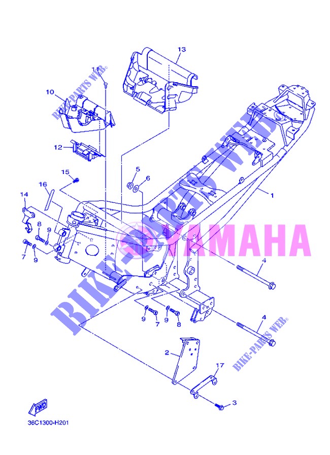FRAME для Yamaha XJ6 2013