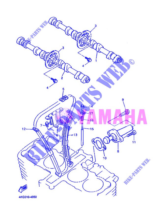 CAMSHAFT / TIMING CHAIN для Yamaha XJR 2013