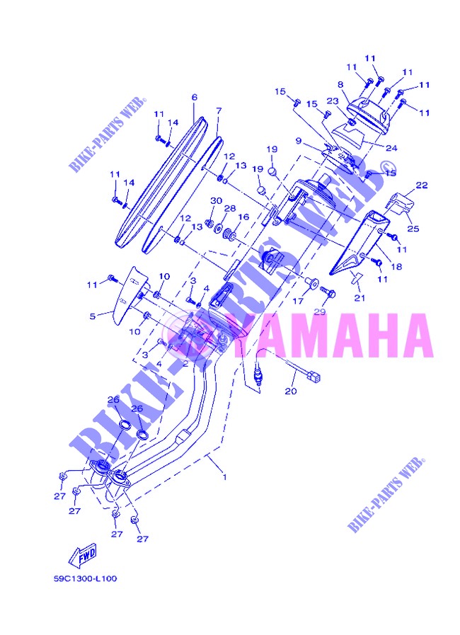 EXHAUST для Yamaha TMAX 2013