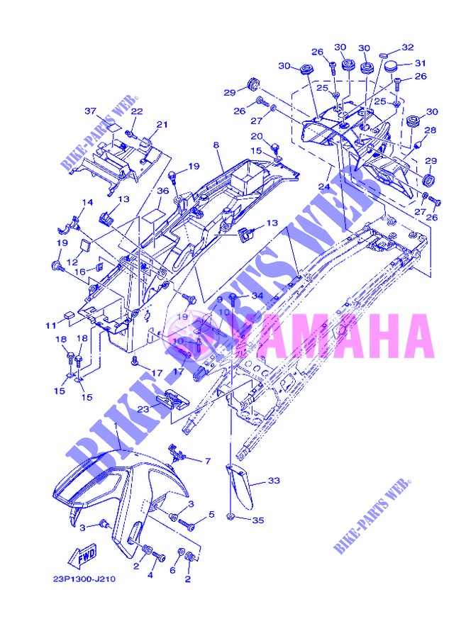 FENDER для Yamaha XTZ SUPER TENERE 2013