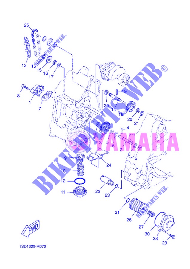 OIL PUMP для Yamaha XMAX 2013