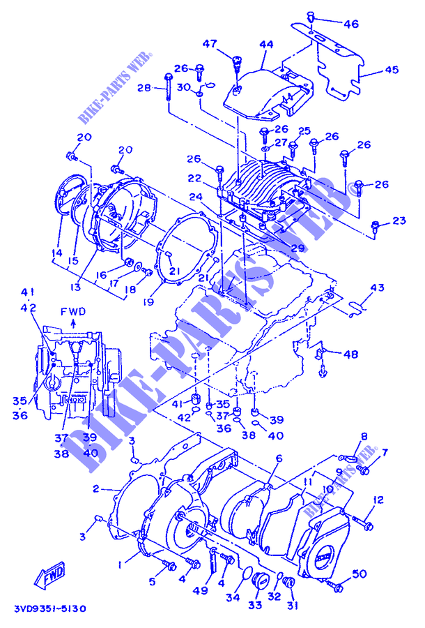 COVER   ENGINE 1 для Yamaha TDM 1995