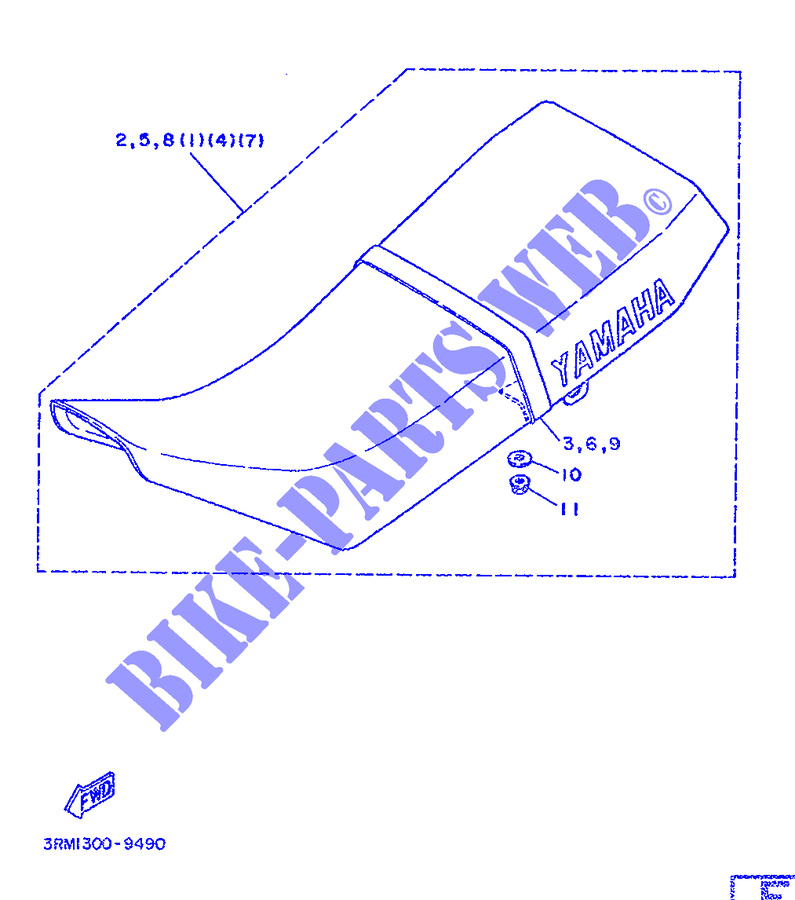 SIDE COVER  для Yamaha DTR 1991
