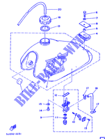 FUEL TANK для Yamaha DTMX 1989